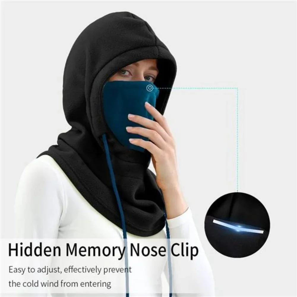 Unisex Ski Mask Winter Balaclava Fleece Hood Full Head Cover Scarf Neck Warmer